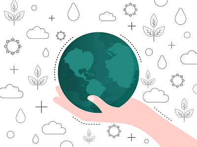 Save The World | Environmental Vector climate change climate crisis design earth eco friendly environmental flat global warming go green graphic design illustration illustrator photoshop png pollution psd recycle save the world sustainability vector