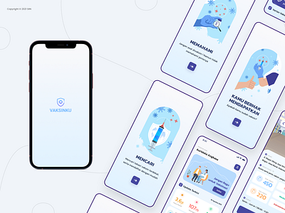 Vaksinku App coronavirus covid covid19 design designmobile mobileapp ui ui mobile uidesign vaccine