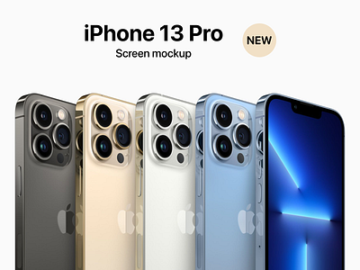 iPhone 13 Pro Mockup (Figma) app figma freebie ios iphone iphone 13 pro mobile mockup