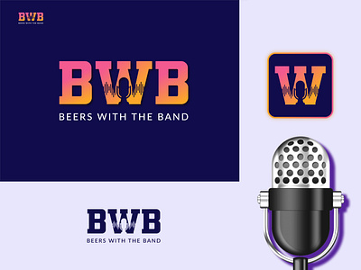 BWB Podcast Logo beautiful brandidentity branding businesslogo creative creativelogo dribble eyecatching flatlogo graphic design graphicdesigner grkhan lettermark logo logo design miclogo minimallogo podcastlogo portfolio professionallogo
