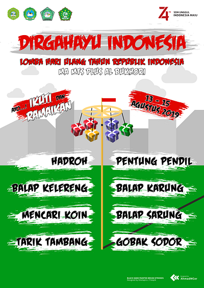 74th Republic of Indonesia Birthday Poster