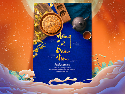 Mid Autumn Festival design graphic design happy mid autumn festival hcm hochiminh mid autumn moon moon cake moon festival