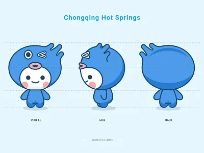 SPA IP blue branding design illustration logo ux 插画