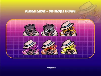 custom white bear detective sub badges twitch appsdesign bear collectif comic designhiring detective draftdesign fiverrchoice indonesiastudio kamenrider maps nftgallery produktif projectnext ryan spirit subbadges white widodari youngstudio84