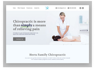 Chiropractic website landing page design chiropractic website doctor booking website landing page theuiexpress user experience user interface web design