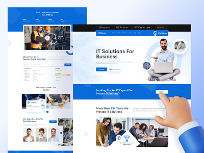 Torun - IT Technology Web Landing Page business clean company creative graphic design it tecnology landing page mobile app design mobile design mobile ui ui ui design ui ux ux web web design web landing page web page web ui website