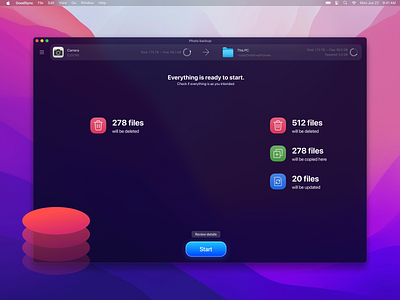 GoodSync for MacOS app application desktop icon icons interface mac mac app mac os macos ui