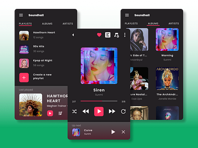 Daily UI 009 :: Music Player app design daily ui daily ui 09 music player