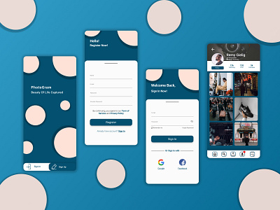 Photogram mobiledesign mobileui photo ui uidesign uiux