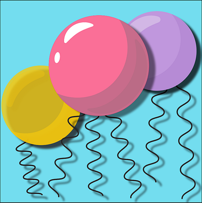 Balloons 3d adobe art balloons brading color design graphic design illustration logo ui vector