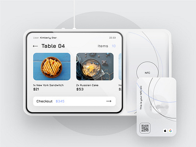 NFC Terminal design dribbble future minimal ui ux web