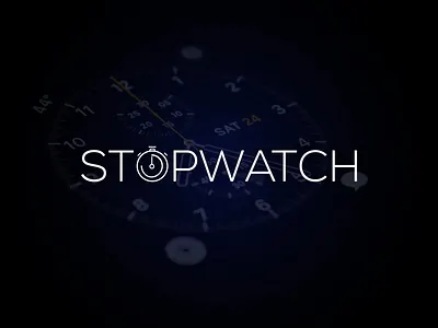 stopwatch brand branding clean creative design graphic design icon illustration logo logomark minimal minimalist stopwatch time ui unique ux vector watch web