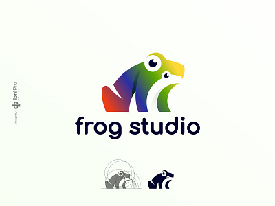 Frog Studio animal branding graphic design icon illustration logo logoinspiration logotype negative space