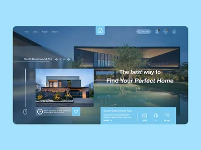 Real Estate Landing Page Design landing page real estate site design site design ui design web design