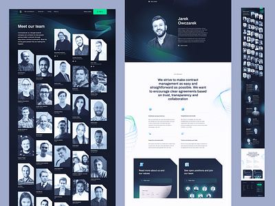 Meet our team - Contractbook branding contractbook design landing page layout ui web website www