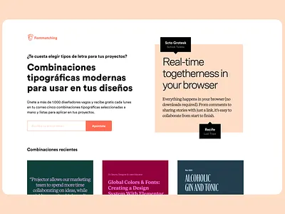 Landing page design figma fontmatching graphic design landing landing page newsletter typography ui visual design web design website