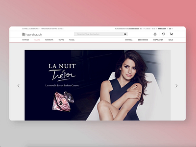 haar-shop - Swiss beauty retailer - desktop beauty desktop e commerce ecommerce haircare magento magento agency shop ui ux web design