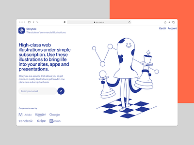 Blueshift illustrations ♟ blue blueshift chess colorful design grainy illustration logic noisy product storytale ui vector