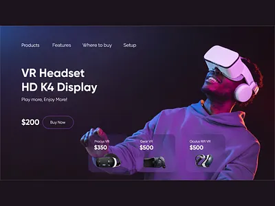 VR UI Design dailyui design ui vr