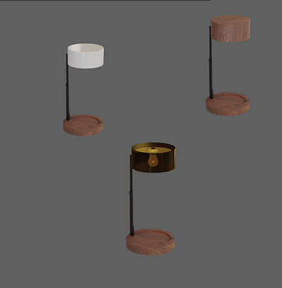 Table Lamp 3d modeling blender product design rendering