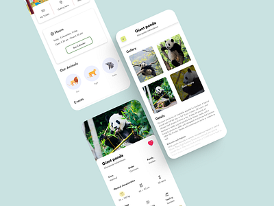 Zoo App 3d animal animation app redesign apps branding business design illustration interaction ticket trend ui ux zoo app