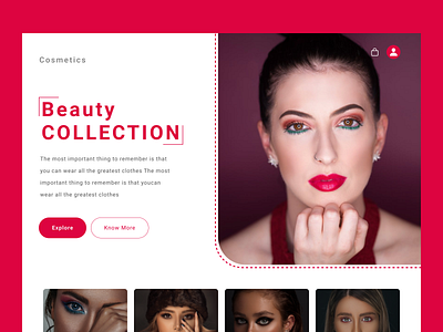 Beauty Webpage graphic design ui webpage