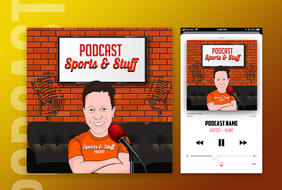 Illustrative podcast cover adobe illustrator adobe photoshop graphic design