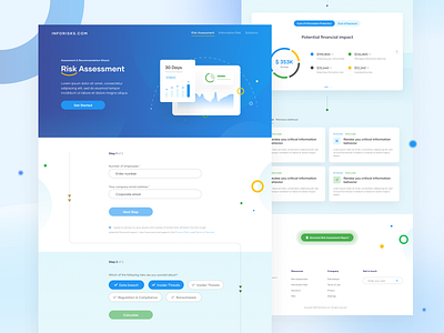 Quiz Concept bue figma funnel landing page quiz ui