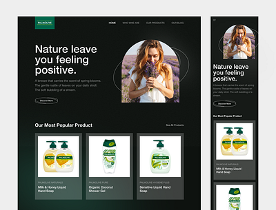 #Exploration Palmolive Landing Page dailyui exploration typography ui ui design