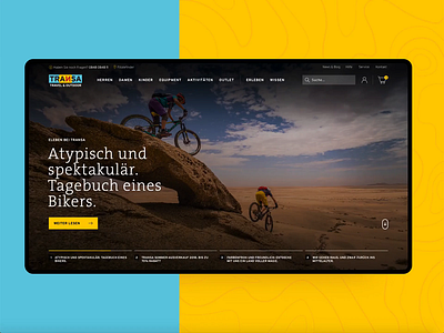 Transa.ch - shop concept cs design ecommerce homepage product page shop ui ux