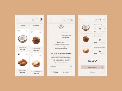 Nutshell app design ui ux