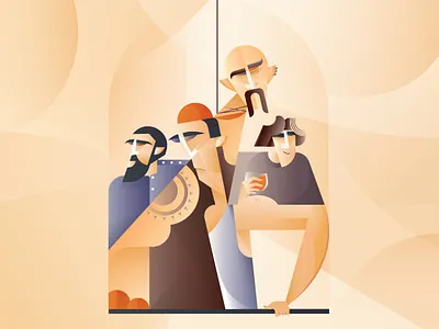 Men abstract baker criminal culprit design designer dribbble drunk gallows graphic design illustration illustrator liquor man manual worker men pious religious vector wandering