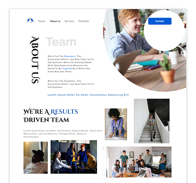 About us about about us aboutpage aboutus digital agency geometric geometry home home page landing page landing page design typography ui user experience design user experience of about us uxabout