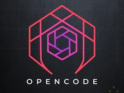 OpenCode FB logo branding design icon logo