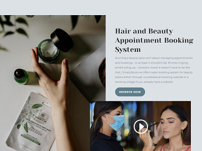 Hair and Beauty landing adobe xd artist beauty book branding design hair makeup reserve salon ui ux