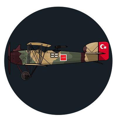 Breguet 14.B2 avation illustration plane turkey warbirds