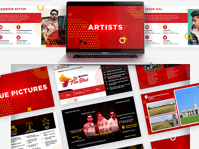 Presentation Design for a music event branding event identitydesign music presentation