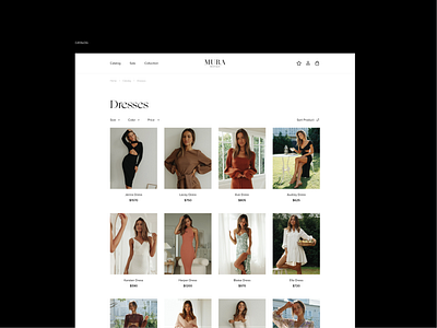 Mura Boutique | Redesign website #4 awwwards branding catalog fashion figma interface minimalism ui ux webdesign webflow