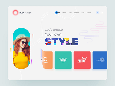 Fashion Web ui Interaction 3d animation branding colorful concept design ecommerce fashiopn illustration interaction motion graphics muzli shopping shot trendy ui ux web web ui webdesign