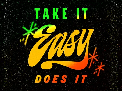 Easy lettering script texture