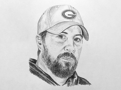 Daniel Proctor: Portrait blackandwhite bulldogs covid daniel georgia pencil portrait proctor sketch sketchbook tribute uga