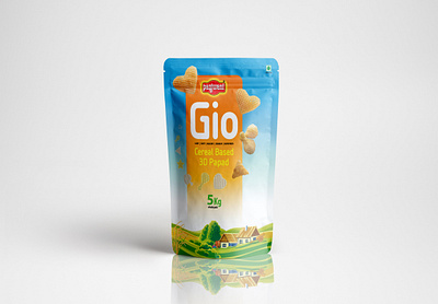 Gio Cereal Based 3D Papad Pouch label design cbd label coffeecupdesign copdesign design food packaging hemp oil illustration label design logo mockup packaging design packahingdesign productdesign papercupdesign cupdesign papercupdesign packagingdesign pouch pouch design pouch label design pouch mockup pouch packaging pouch sticker label stand up pouch label design