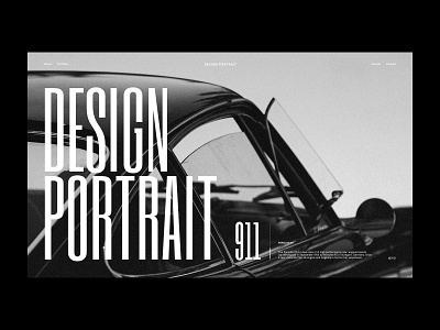 Design Portrait branding concept design minimal typography ui card