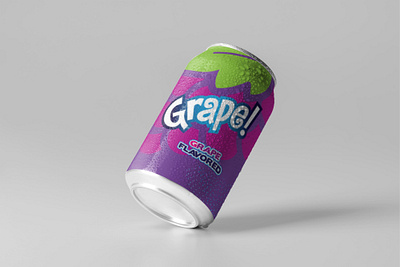 Soda Can Label Designs for Aluminum Can - Apple Flavored bag label design bottle label can design cbd label design illustration label design product label product packaging product packaging design