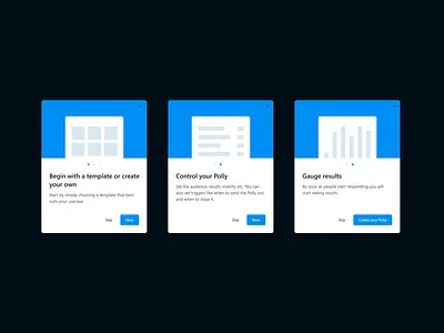 Tip Cards experience polls ui ux