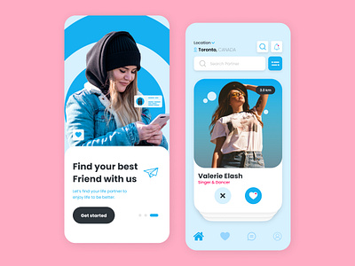 Make Friends app branding concept design graphic design inspiration photos trending ui ui uiux