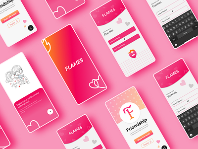 Flames App branding logo ui ux