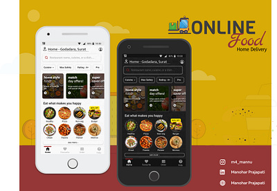 UI Design of Food App app application branding design design app graphic design illustration logo ui ux vector