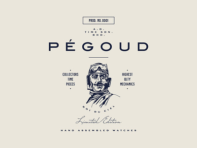 Pégoud Brand Marks + Illustrations brand branding illustration logo vector watches