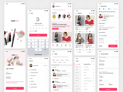 Shopping App mobile app design shopping ux design visual design